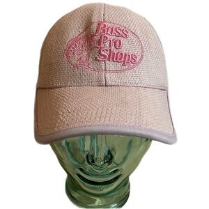 Bass Pro Shop Pink Baseball Trucker Cap Hat Outdoor Fishing Mesh Back Feminine